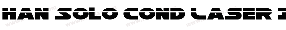 Han Solo Cond Laser Italic字体转换